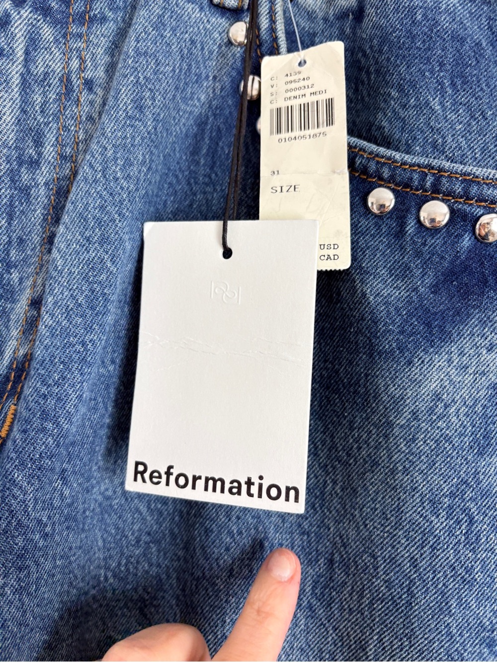 NWT Reformation Cary High-Rise Slouchy Wide-Leg Jeans - Picture 13 of 14